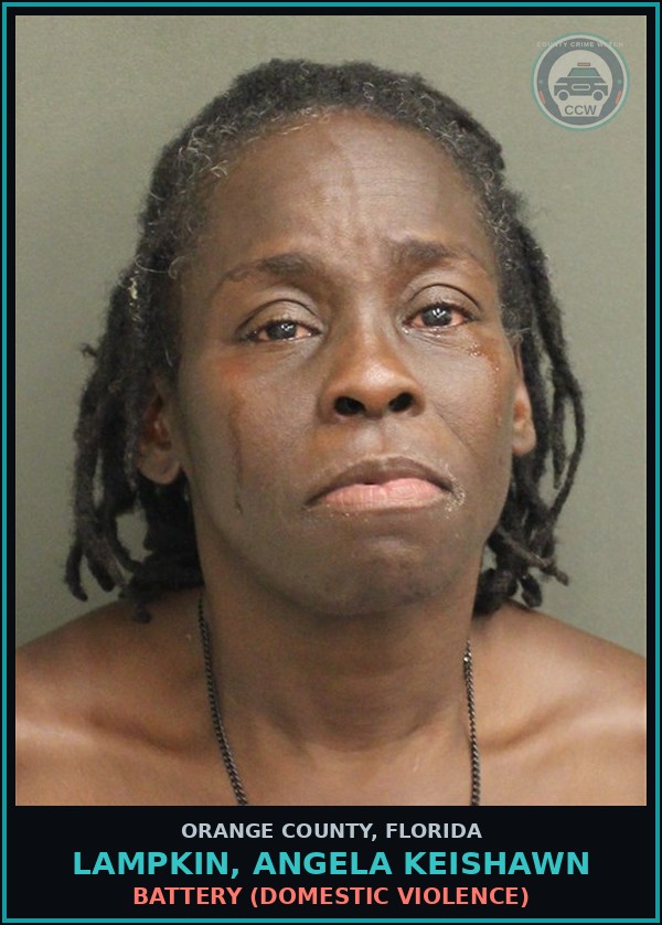 Booking mugshot of LAMPKIN, ANGELA KEISHAWN in Orange County