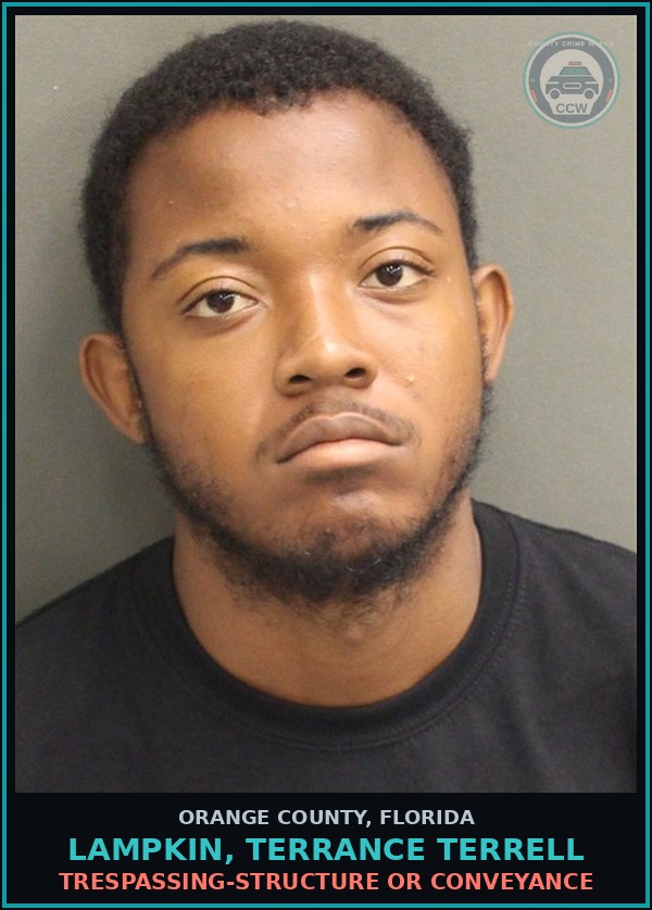 Booking mugshot of LAMPKIN, TERRANCE TERRELL in Orange County