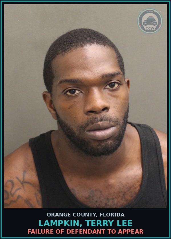 Booking mugshot of LAMPKIN, TERRY LEE in Orange County