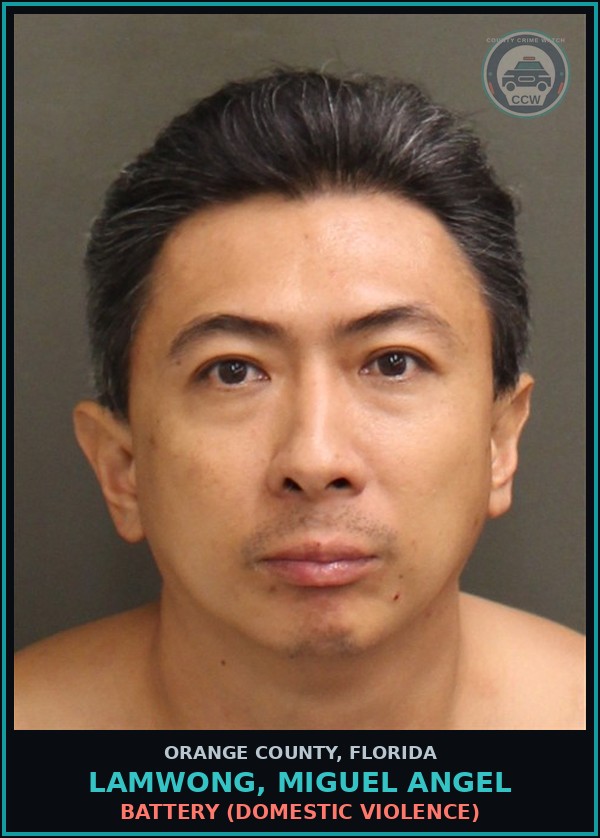 Booking mugshot of LAMWONG, MIGUEL ANGEL in Orange County