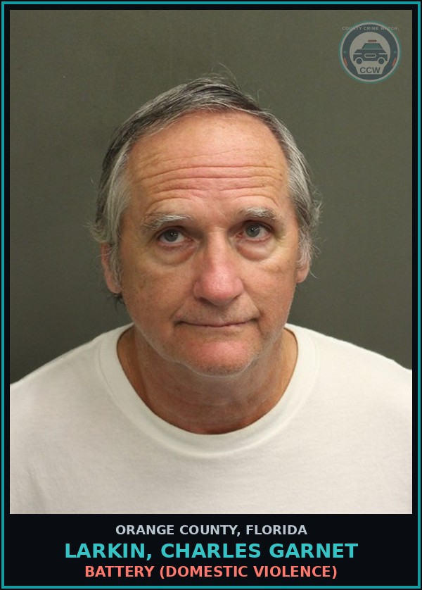 Booking mugshot of LARKIN, CHARLES GARNET in Orange County