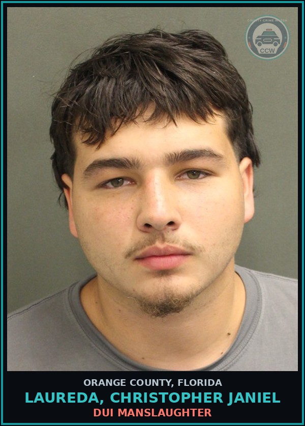 Booking mugshot of LAUREDA, CHRISTOPHER JANIEL in Orange County