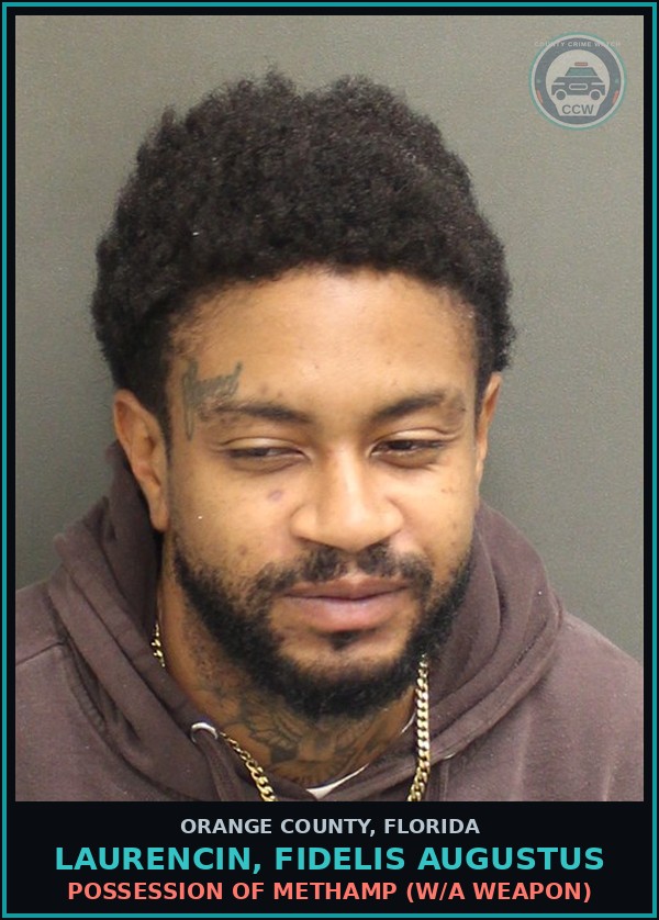 Booking mugshot of LAURENCIN, FIDELIS AUGUSTUS in Orange County