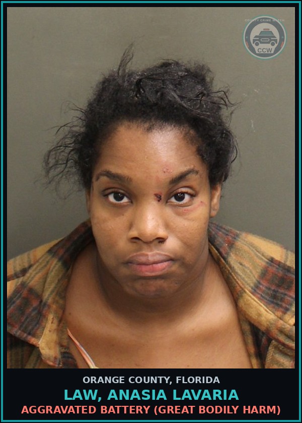 Booking mugshot of LAW, ANASIA LAVARIA in Orange County