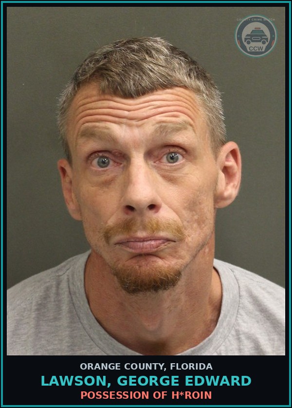 Booking mugshot of LAWSON, GEORGE EDWARD in Orange County