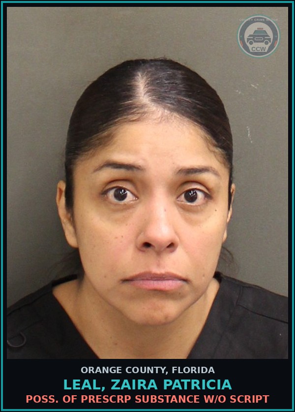 Booking mugshot of LEAL, ZAIRA PATRICIA in Orange County