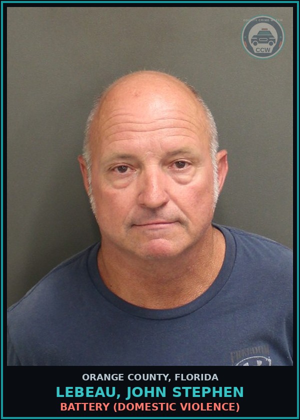 Booking mugshot of LEBEAU, JOHN STEPHEN in Orange County