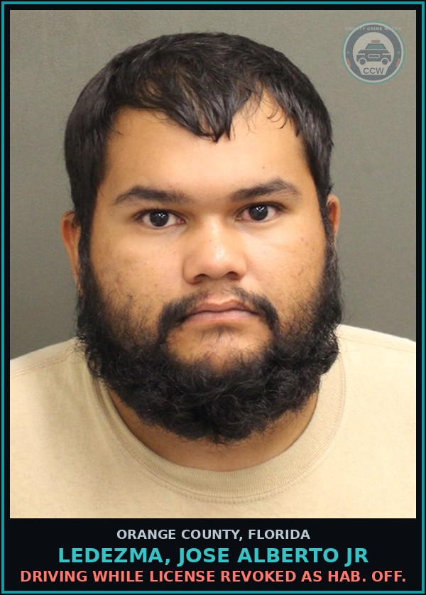 Booking mugshot of LEDEZMA, JOSE ALBERTO JR in Orange County