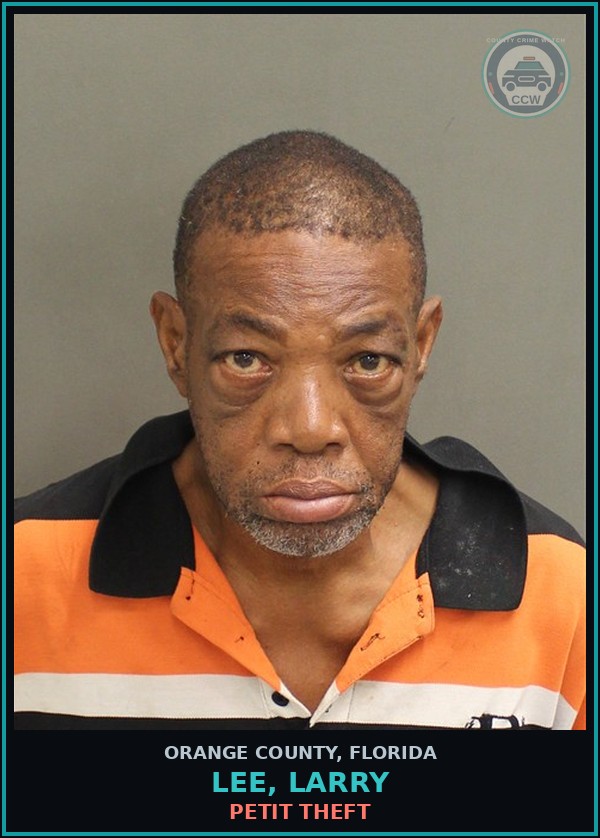 Booking mugshot of LEE, LARRY in Orange County