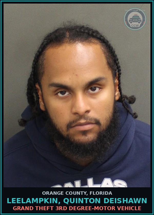 Booking mugshot of LEELAMPKIN, QUINTON DEISHAWN in Orange County