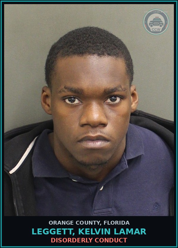 Booking mugshot of LEGGETT, KELVIN LAMAR in Orange County