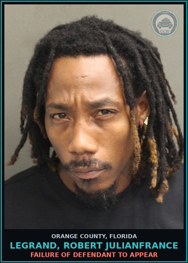 Booking mugshot of LEGRAND, ROBERT JULIANFRANCE in Orange County