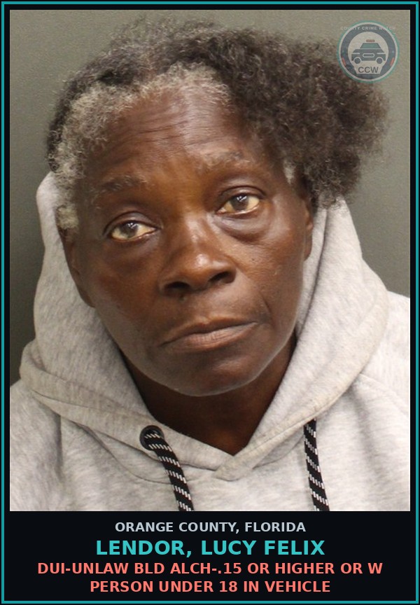 Booking mugshot of LENDOR, LUCY FELIX in Orange County