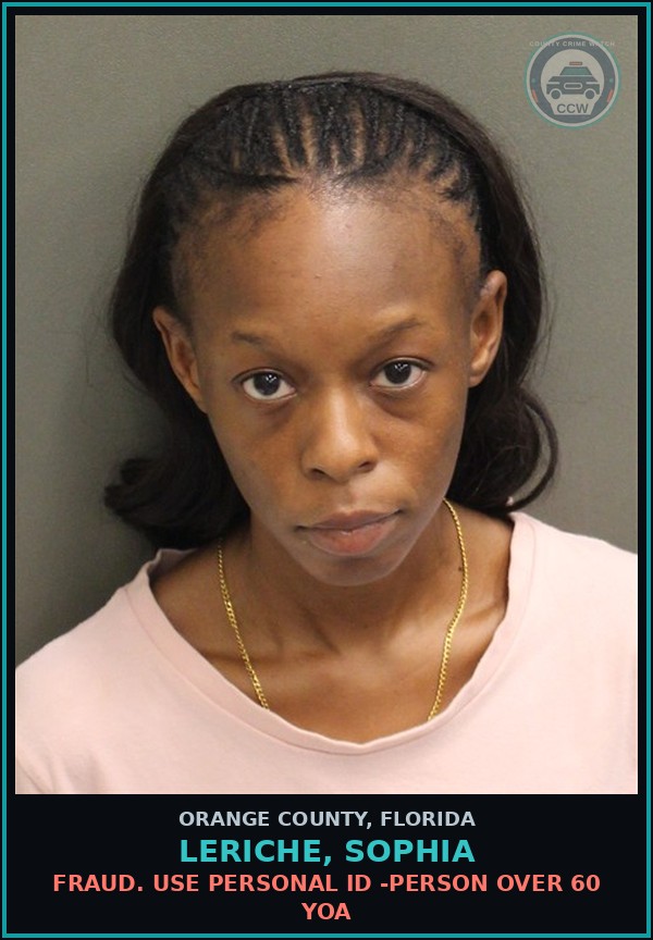 Booking mugshot of LERICHE, SOPHIA in Orange County