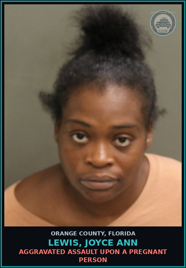 Booking mugshot of LEWIS, JOYCE ANN in Orange County
