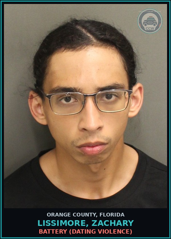 Booking mugshot of LISSIMORE, ZACHARY in Orange County
