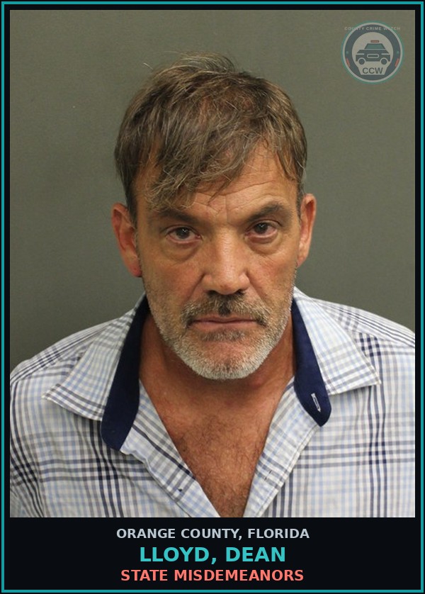 Booking mugshot of LLOYD, DEAN in Orange County