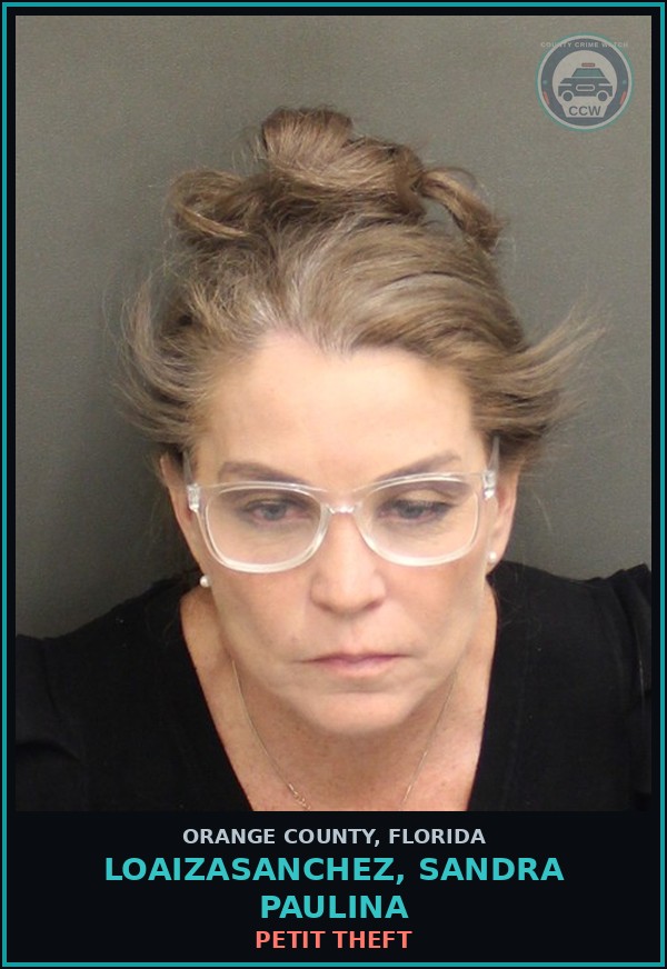 Booking mugshot of LOAIZASANCHEZ, SANDRA PAULINA in Orange County