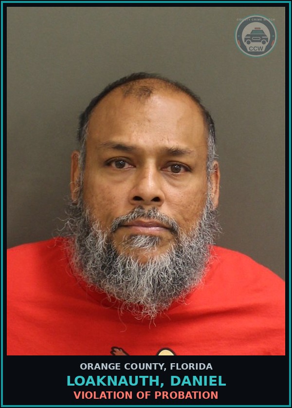 Booking mugshot of LOAKNAUTH, DANIEL in Orange County