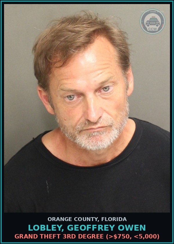 Booking mugshot of LOBLEY, GEOFFREY OWEN in Orange County