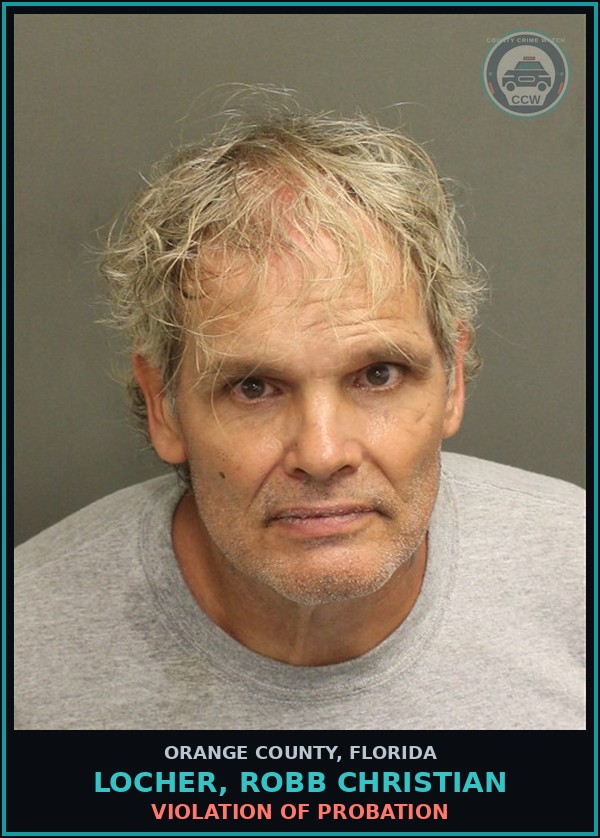 Booking mugshot of LOCHER, ROBB CHRISTIAN in Orange County