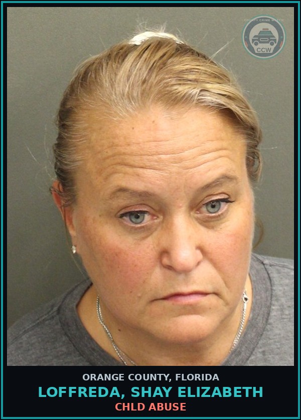 Booking mugshot of LOFFREDA, SHAY ELIZABETH in Orange County