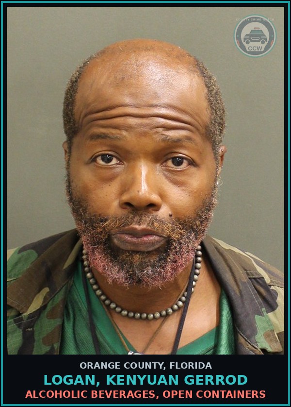 Booking mugshot of LOGAN, KENYUAN GERROD in Orange County