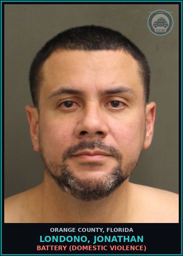 Booking mugshot of LONDONO, JONATHAN in Orange County