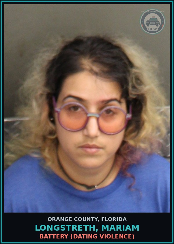 Booking mugshot of LONGSTRETH, MARIAM in Orange County