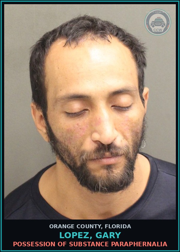 Booking mugshot of LOPEZ, GARY in Orange County