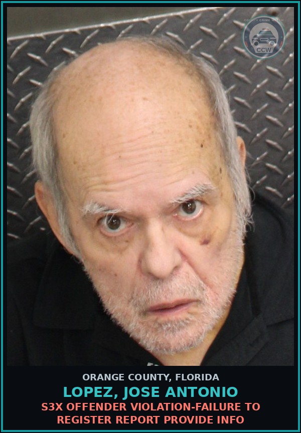 Booking mugshot of LOPEZ, JOSE ANTONIO in Orange County