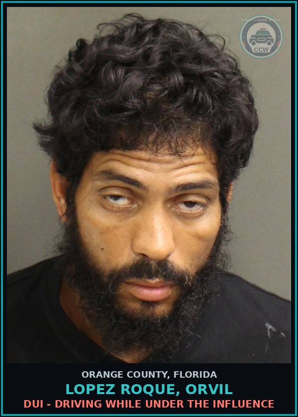 Booking mugshot of LOPEZ ROQUE, ORVIL in Orange County