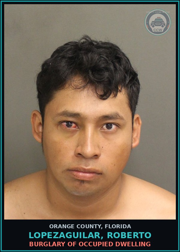 Booking mugshot of LOPEZAGUILAR, ROBERTO in Orange County
