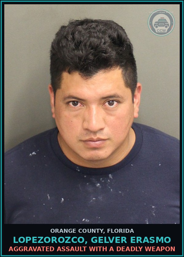 Booking mugshot of LOPEZOROZCO, GELVER ERASMO in Orange County