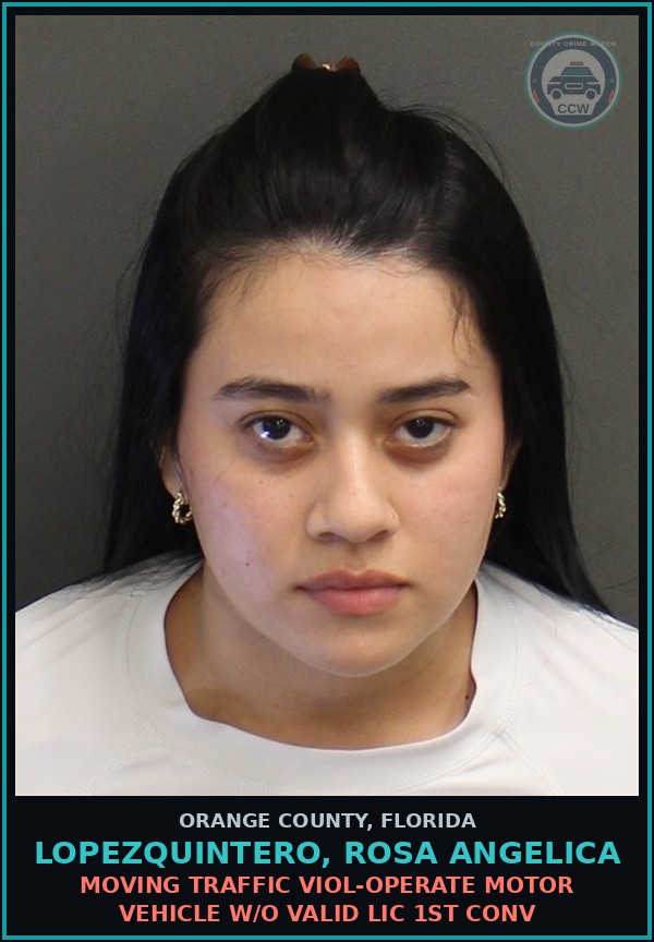 Booking mugshot of LOPEZQUINTERO, ROSA ANGELICA in Orange County