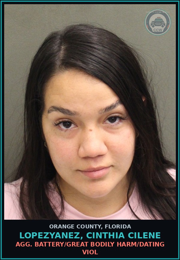 Booking mugshot of LOPEZYANEZ, CINTHIA CILENE in Orange County