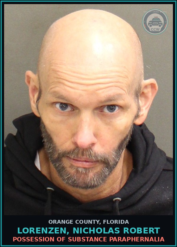 Booking mugshot of LORENZEN, NICHOLAS ROBERT in Orange County
