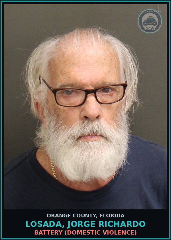 Booking mugshot of LOSADA, JORGE RICHARDO in Orange County