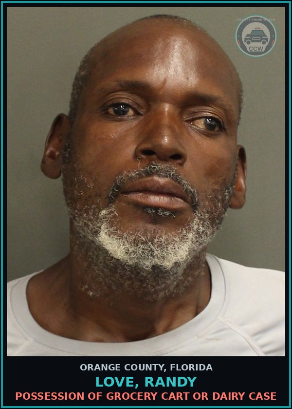 Booking mugshot of LOVE, RANDY in Orange County