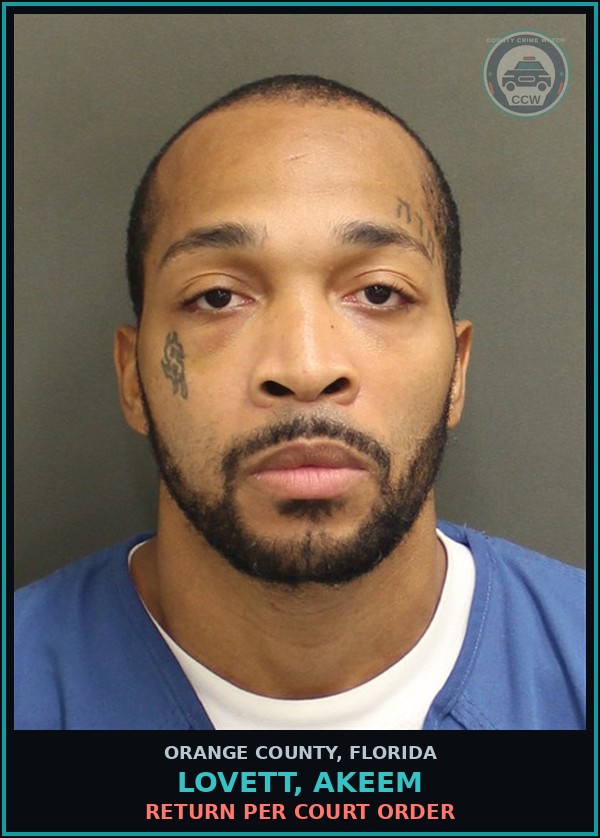 Booking mugshot of LOVETT, AKEEM in Orange County