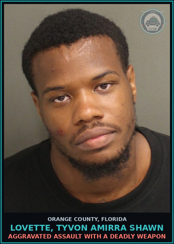Booking mugshot of LOVETTE, TYVON AMIRRA SHAWN in Orange County