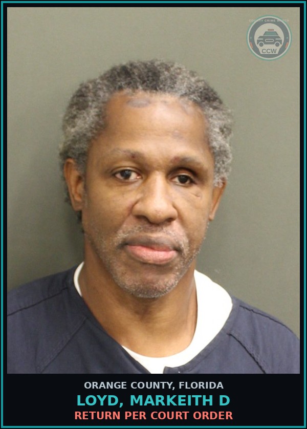 Booking mugshot of LOYD, MARKEITH D in Orange County