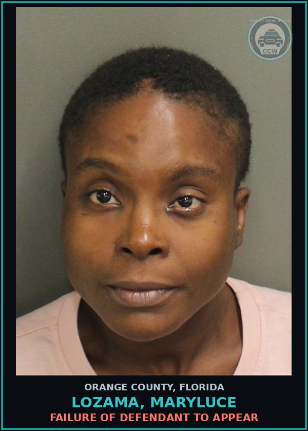 Booking mugshot of LOZAMA, MARYLUCE in Orange County