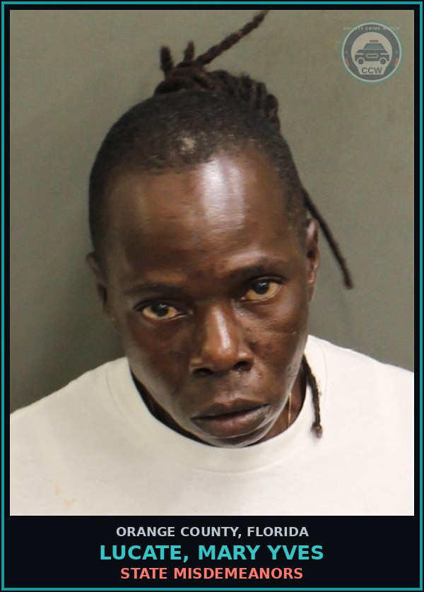 Booking mugshot of LUCATE, MARY YVES in Orange County