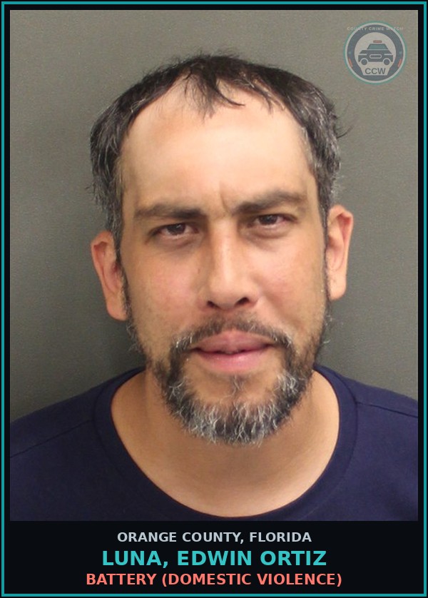 Booking mugshot of LUNA, EDWIN ORTIZ in Orange County