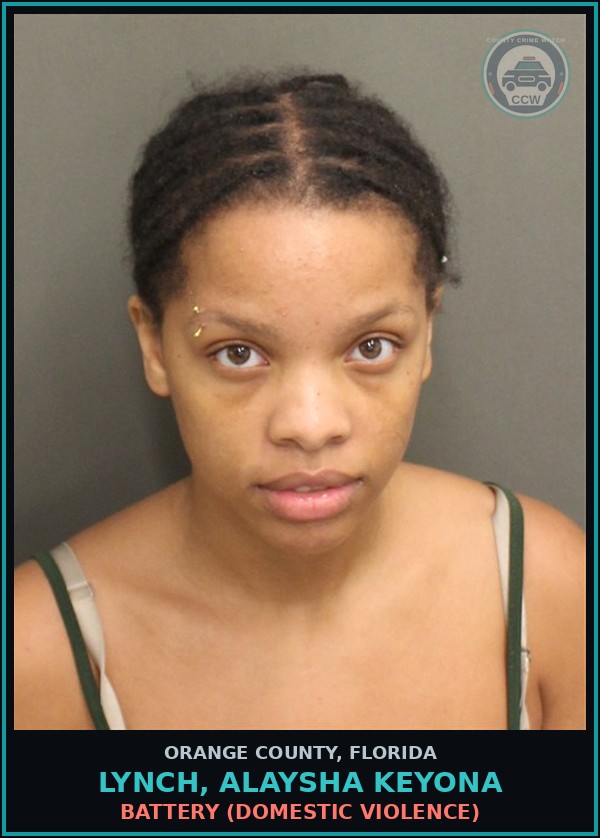 Booking mugshot of LYNCH, ALAYSHA KEYONA in Orange County
