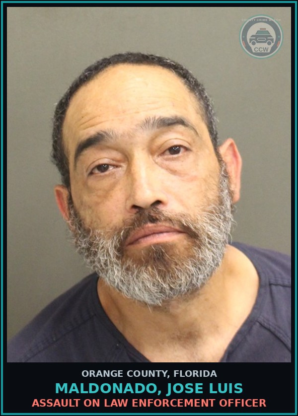 Booking mugshot of MALDONADO, JOSE LUIS in Orange County