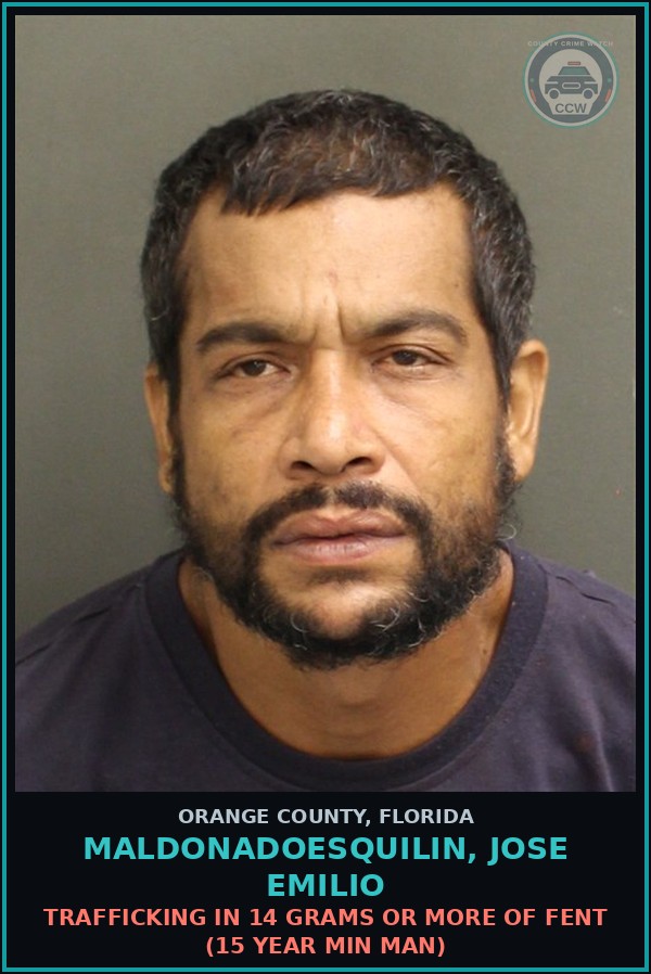 Booking mugshot of MALDONADOESQUILIN, JOSE EMILIO in Orange County