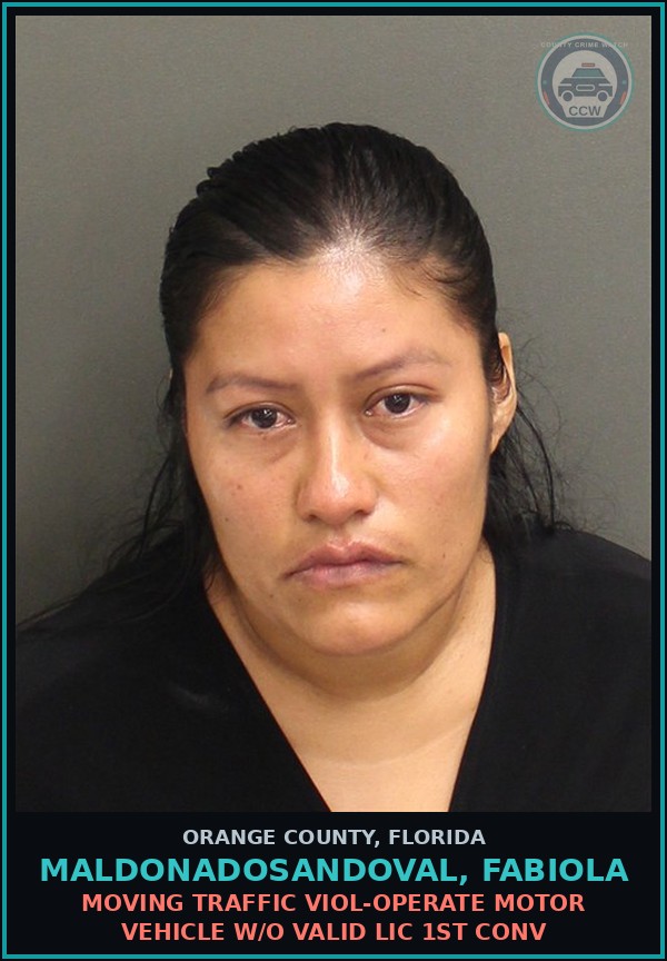 Booking mugshot of MALDONADOSANDOVAL, FABIOLA in Orange County