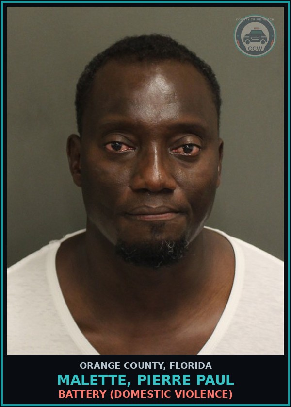 Booking mugshot of MALETTE, PIERRE PAUL in Orange County